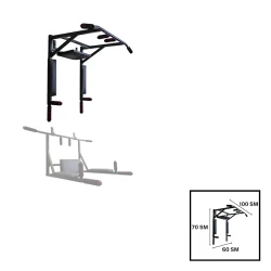 Турник настенный Pull-Up Bar 202022000093, 60x70x100 см, черный Турник настенный Pull-Up Bar 202022000093, 60x70x100 см, черный