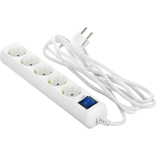 Сетевой фильтр 2Е 3Gх1.0 mm, 3м, 5-розеточный, Белый (2E-U05ESM3W) Сетевой фильтр 2Е 3Gх1.0 mm, 3м, 5-розеточный, Белый (2E-U05ESM3W)