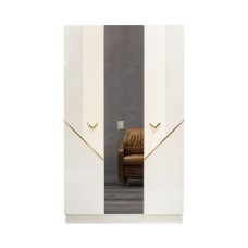 Şkaf Alzzoni 404, krem, 1200x1980x450 mm