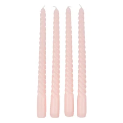 Набор свечей JYSK Baldur, SDP, 26 см, 4 шт, розовый