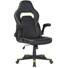 Oyun kreslosu 2E Gaming Hebi Black/Green