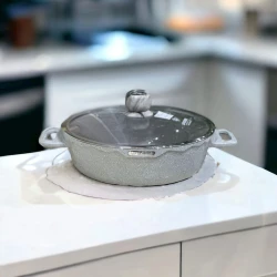 Сотейник Life Smile LF-MM-003, гранит, серая, 32 см Сотейник Life Smile LF-MM-003, гранит, серая, 32 см