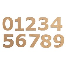 Hazırlamalar dəsti Rosa Talent Rəqəm „4“, 3 sm, MDF, 10 əd