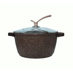 Кастрюля Sonifer SF-1113-32, 32 см, с крышкой, коричневый Кастрюля Sonifer SF-1113-32, 32 см, с крышкой, коричневый