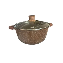 Кастрюля Elif ZTW-QE28, 6.5 л, коричневая