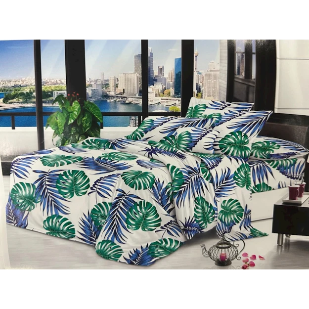 Комплект постельного белья Sahara SHA-00001345, пододеяльник 160x220 см, простыня 160x220 см, наволочка 50х70 см, полутораспальный, разноцветный