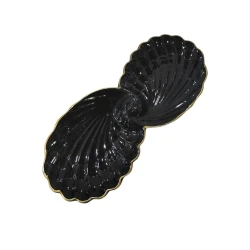 Менажница с разделением 31×12 см, черный, керамика Менажница с разделением 31×12 см, черный, керамика