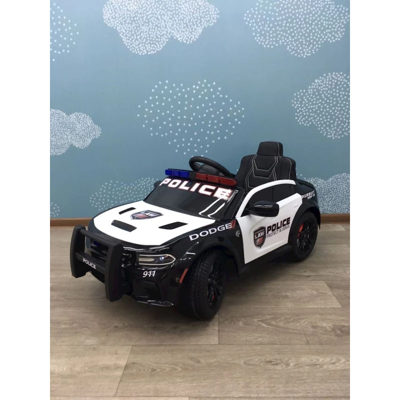 Uşaq elektrik avtomobili 587, qara/ağ