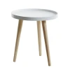 Журнальный стол JYSK Bakkebjerg, диаметр 40 см, высота 43 см, массив сосны/МДФ, белый/коричневый Журнальный стол JYSK Bakkebjerg, диаметр 40 см, высота 43 см, массив сосны/МДФ, белый/коричневый