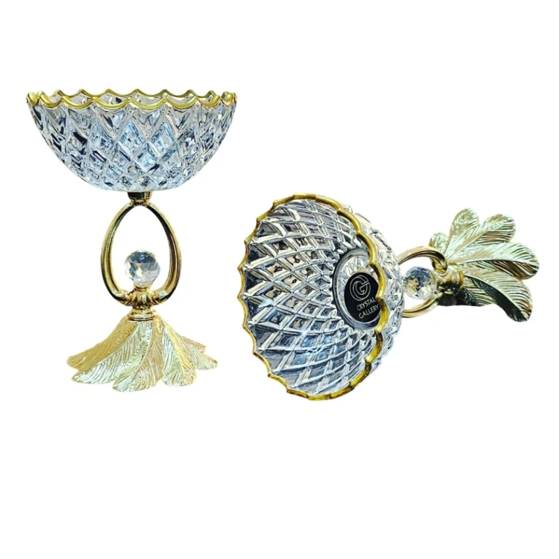 Варенница Gallery Home GLR-135, прозрачная/золотистая, 12 см, 1 шт