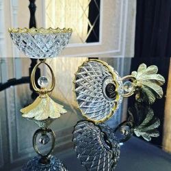 Варенница Gallery Home GLR-135, прозрачная/золотистая, 12 см, 1 шт