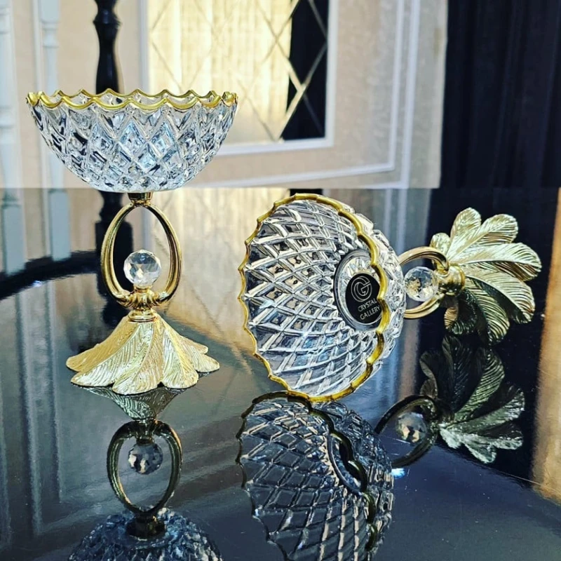 Варенница Gallery Home GLR-135, прозрачная/золотистая, 12 см, 1 шт