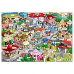 Плакат дидактический Геодом Мой город. Изучаем английский