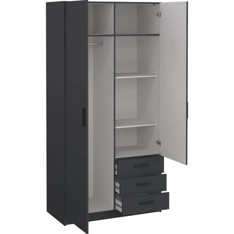 Шкаф Art Mebel Art-60-43, серый, 210х60х50 см Шкаф Art Mebel Art-60-43, серый, 210х60х50 см