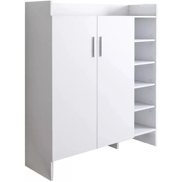 Ayaqqabı üçün tumba Art Mebel 13, laminat, ağ, 90x90x30 sm