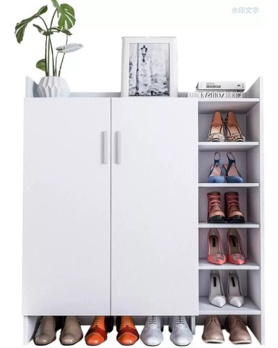 Ayaqqabı üçün tumba Art Mebel 13, laminat, ağ, 90x90x30 sm