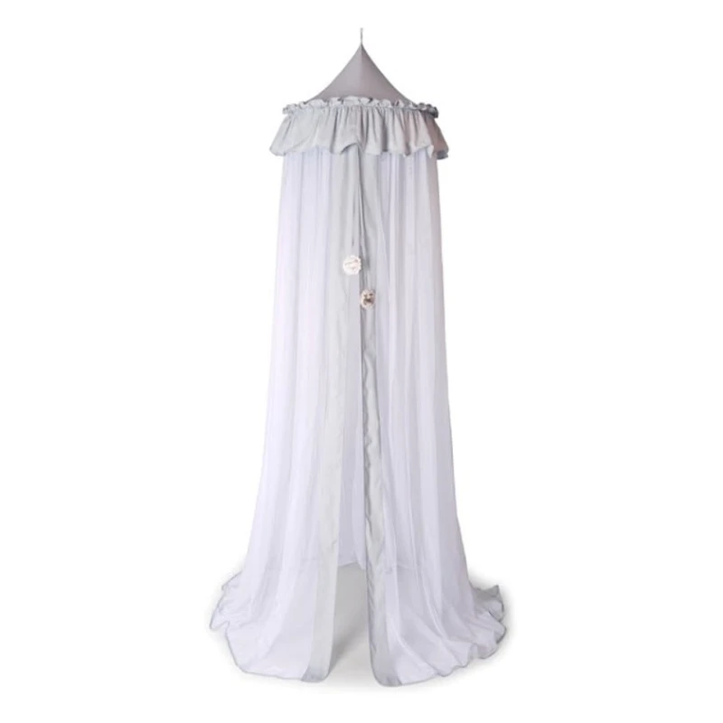 Навес для детской кроватки Funna baby Romantika Toys, серый, 600х170 см Навес для детской кроватки Funna baby Romantika Toys, серый, 600х170 см