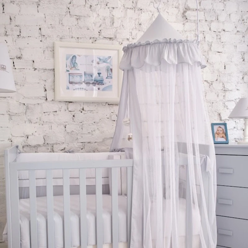 Навес для детской кроватки Funna baby Romantika Toys, серый, 600х170 см Навес для детской кроватки Funna baby Romantika Toys, серый, 600х170 см