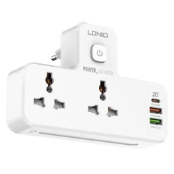 Сетевой фильтр LDNIO SC2311, 2-розеточный