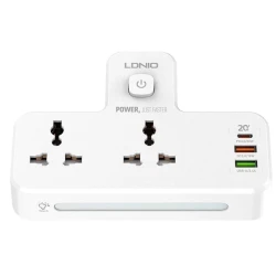 Сетевой фильтр LDNIO SC2311, 2-розеточный