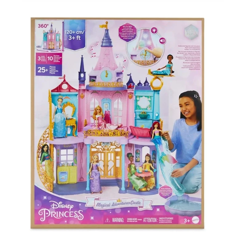 Дом для кукол Mattel Disney Princess Royal Adventures Castle, 3-5 лет Дом для кукол Mattel Disney Princess Royal Adventures Castle, 3-5 лет