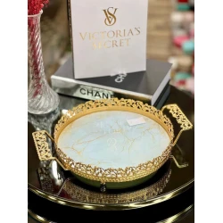 Поднос AA-ES-024, золотистый, 25 см