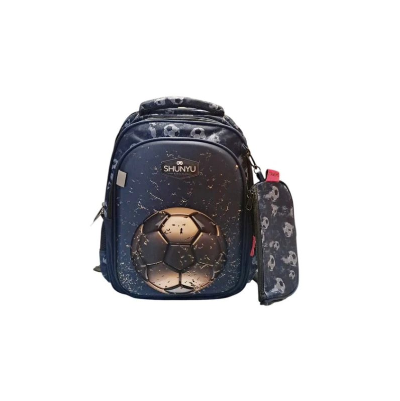 Məktəbli bel çantası Shunyu C-319, 35x28x15 sm, qələmdan ilə, göy Məktəbli bel çantası Shunyu C-319, 35x28x15 sm, qələmdan ilə, göy