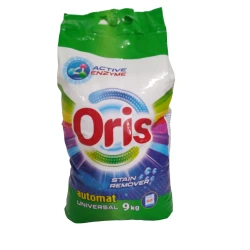 Universal yuyucu toz Oris, istənilən paltarlar üçün, avtomat, 9 kq, 60 yuma