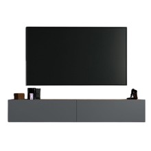 TV üçün tumba Ev Plus 12115841, LDSP, antrasit/qəhvəyi, 180x32x30 sm