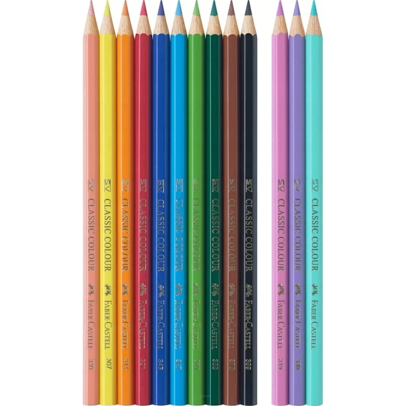 Rəngli Karandaş dəsti Faber Castell Unicorn 111219, 10+3 rəng