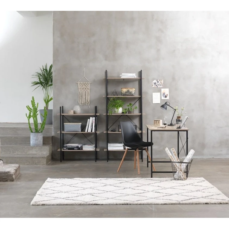 Письменный стол JYSK Vandborg 60x120x75 см, бежевый/черный