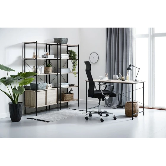 Письменный стол JYSK Vandborg 60x120x75 см, бежевый/черный