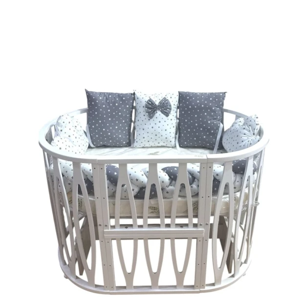 Uşaq üçün transformer-çarpayı 119, iki döşək ilə, ağ Uşaq üçün transformer-çarpayı 119, iki döşək ilə, ağ