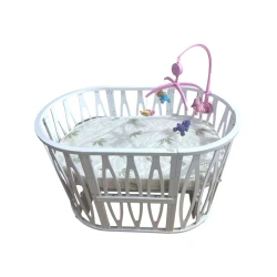 Детская кровать-трансформер 119, с двумя матрасами, белая Детская кровать-трансформер 119, с двумя матрасами, белая