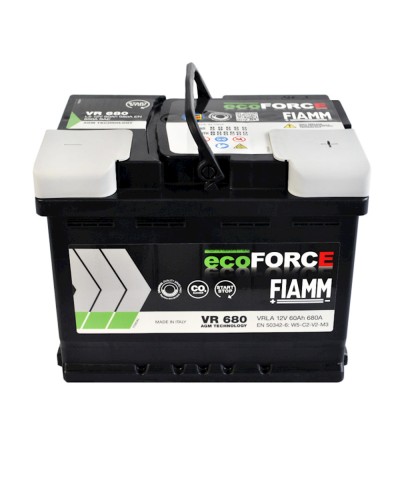 Avtomobil akkumulyatoru Fiamm Ecoforce VR680 60Аh 680A L2 AGM R+