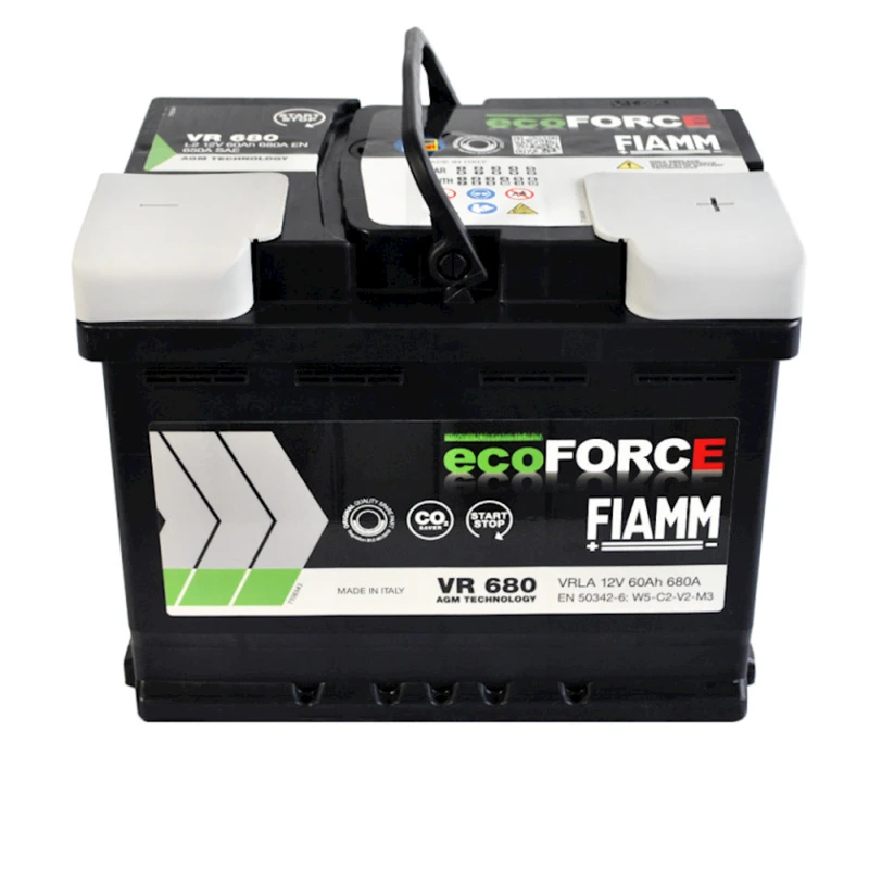 Автомобильный аккумулятор Fiamm Ecoforce VR680 60Аh 680A L2 AGM R+