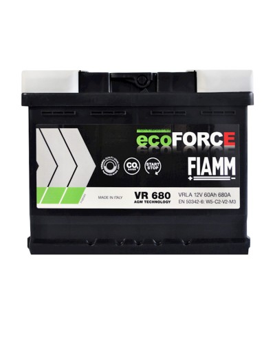 Avtomobil akkumulyatoru Fiamm Ecoforce VR680 60Аh 680A L2 AGM R+