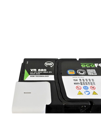 Avtomobil akkumulyatoru Fiamm Ecoforce VR680 60Аh 680A L2 AGM R+