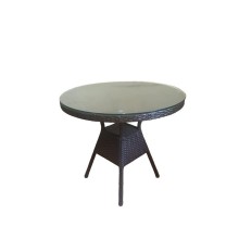 Bağ masası Zili Rattan Kolizey, qəhvəyi, 90x72 sm