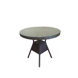 Bağ masası Zili Rattan Kolizey, qəhvəyi, 90x72 sm Bağ masası Zili Rattan Kolizey, qəhvəyi, 90x72 sm