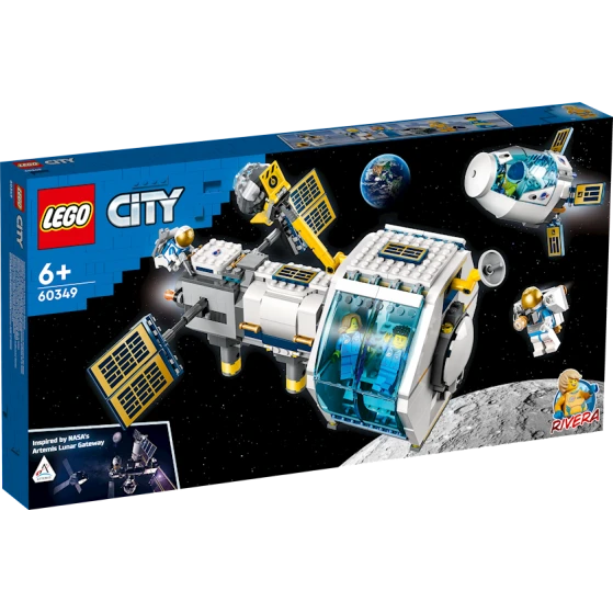 Конструктор LEGO City Lunar Space Station 60349, 6+ лет, 500 элементов