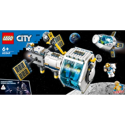 Конструктор LEGO City Lunar Space Station 60349, 6+ лет, 500 элементов