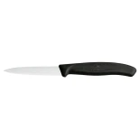 Tərəvəz soymaq üçün bıçaq Victorinox Swiss Classic, paslanmayan polad/polipropilen, qara/gümüşü, 8 sm