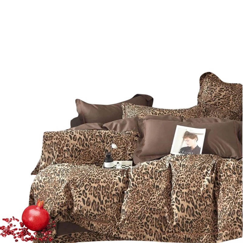 Комплект постельного белья Narlı 000926, пододеяльник 200x220 см, простыня 240x260 см, 2 наволочки 50x70 см, двуспальный, хлопок/сатин, разноцветный