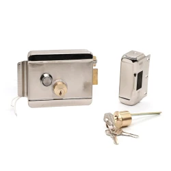 Электронный накладной замок, правый, 3 ключа, серебристый Электронный накладной замок, правый, 3 ключа, серебристый