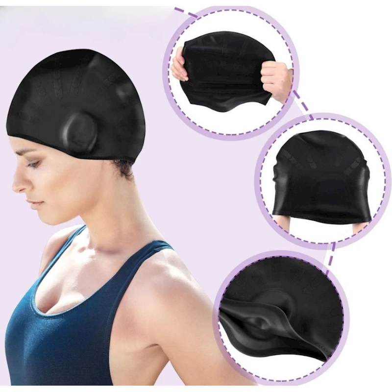 Üzgüçülük papağı Speedo S-120641390, silikon, qara Üzgüçülük papağı Speedo S-120641390, silikon, qara