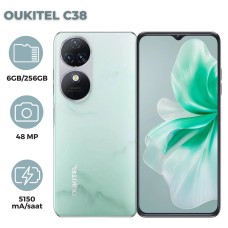Smartfon Oukitel C38 6GB/256GB Cyan (6931940742917)