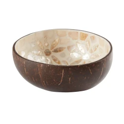 Декоративная тарелка JYSK Bleket 2773400, 14x6 см, коричневая/бежевая