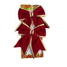 Şam ağacı oyuncaqları dəsti 5237_YCMS-208, qırmızı, 12 sm, 2 əd