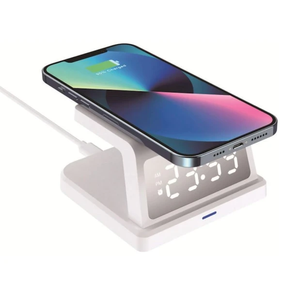 Беспроводное зарядное устройство Sanpyl with LED Clock Display (B0CPD22M8D) White Беспроводное зарядное устройство Sanpyl with LED Clock Display (B0CPD22M8D) White